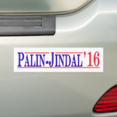 Palin - Jindal 2016年! バンパーステッカー (車上)
