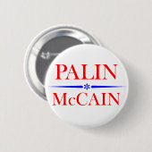Palin Mccain 缶バッジ (正面&裏面)