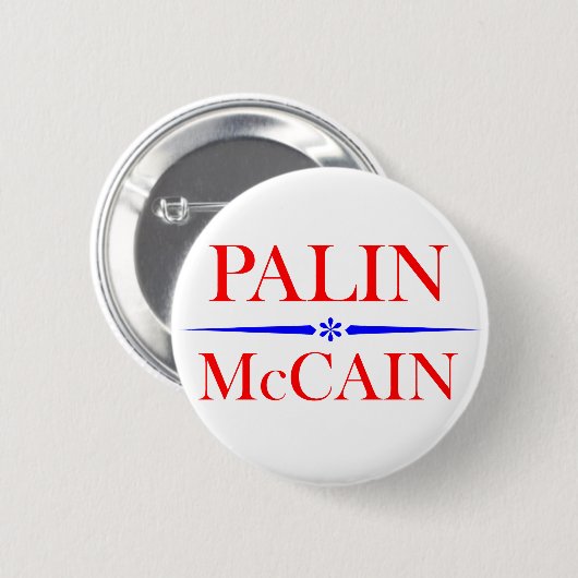 Palin Mccain 缶バッジ (正面&裏面)