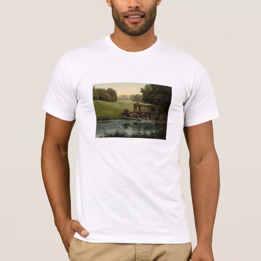 Palladin橋、Bath、イギリスが付いている前公園の大学 Tシャツ (正面)