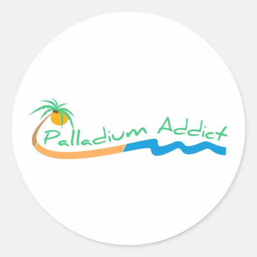 palladiumaddicologoスタンプ ラウンドシール (正面)