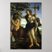 Pallas and the Centaur by Sandro Botticelli ポスター (正面)