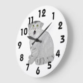 Pallas Cat Clock ラージ壁時計 (傾斜)