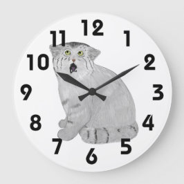 Pallas Cat Clock ラージ壁時計