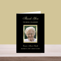 Pallbearerサンキューカード(写真)