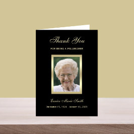 Pallbearerサンキューカード（写真） サンキューカード