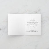 Pallbearer Thank You Card Photo in Arch White サンキューカード (内部)