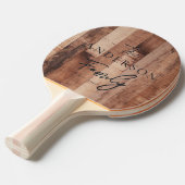 Pallet Wood Board Hand Written Family Name 卓球ラケット (正面アングル)