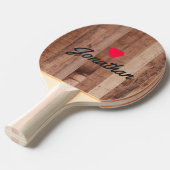 Pallet Wood Board  Vintage Heart Signature 卓球ラケット (正面アングル)