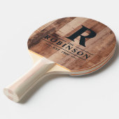 Pallet Wood Boards Family Name & Initial 卓球ラケット (正面アングル)
