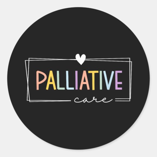 Palliative care nurse Palliative care nurse  ラウンドシール (正面)