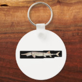 Pallid Sturgeon - Scaphirhynchus albus キーホルダー (正面)