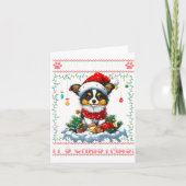 Pallon Christmas Tree Lights Decorations Dog Lover カード (正面)