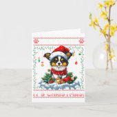 Pallon Christmas Tree Lights Decorations Dog Lover カード (黄色い花)