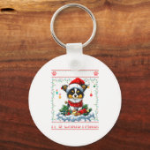 Pallon Christmas Tree Lights Decorations Dog Lover キーホルダー (正面)