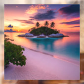 Palmでサンセットで自分の海のビーチをパーソナライズ ウィンドウサイン (シート2)