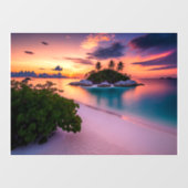 Palmでサンセットで自分の海のビーチをパーソナライズ ウィンドウサイン (シート)