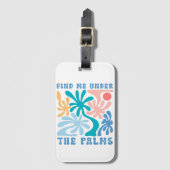 Palmの夏のテーマ ラゲッジタグ (正面縦)