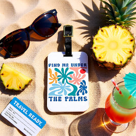 Palmの夏のテーマ ラゲッジタグ