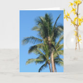 *PalmのTree*の空白のな挨拶状 カード (黄色い花)