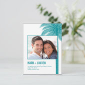 Palmビーチ写真Save The Date Card 案内ポストカード (スタンド正面)
