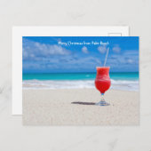 Palmビーチ.Floridaグリーティングポストカード シーズンポストカード (正面/裏面)