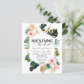 Palm彼女は結び目のブライダルシャワーの招待状 (スタンド正面)