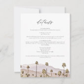 PALM春カリフォルニア山脈詳細カード 招待状 (正面)