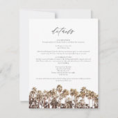 PALM春ヴィンテージPalm Trees詳細カード 招待状 (正面)