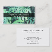 Palm エレガント絵を描離れ名前 名刺 (正面/裏面)