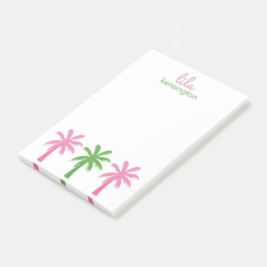 Palm 名門私立校風の Treesパーソナライズされた Post-It Notepad ポストイット (アングル)