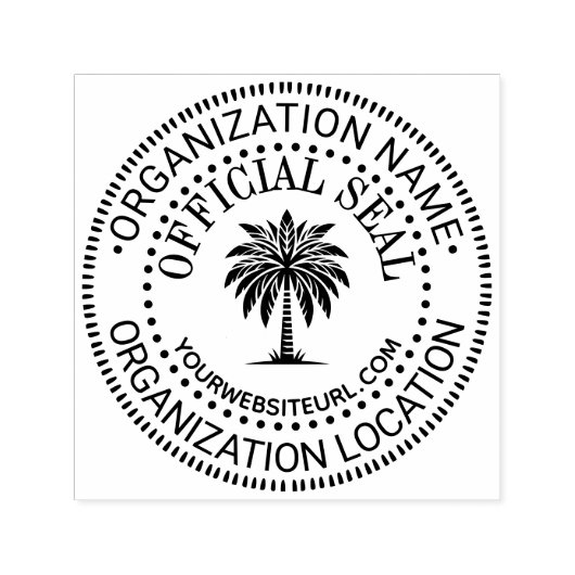 Palm #1一般カスタム公式シール名場所URL セルフインキングスタンプ (デザイン)