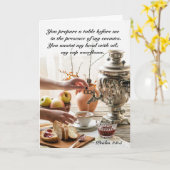 Palm 23主は私の羊飼いの聖句である カード (黄色い花)