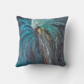 Palm Art 16インチx 16インチ綿装飾用クッション クッション (裏面)