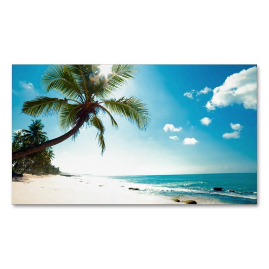 Palm Beachの家のレンタル旅行代理店のスパのブティック マグネット名刺 (正面)