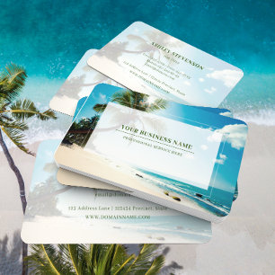 Palm Beachの家のレンタル旅行代理店のスパのブティック 名刺