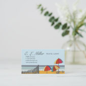 Palm Beachの海の航海のな旅行代理店 名刺 (スタンド正面)