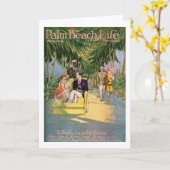 Palm Beachの生命#10メッセージカード カード (黄色い花)