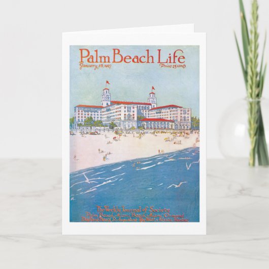 Palm Beachの生命#11メッセージカード カード (正面)