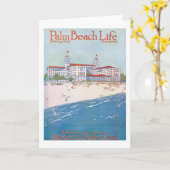 Palm Beachの生命#11メッセージカード カード (黄色い花)