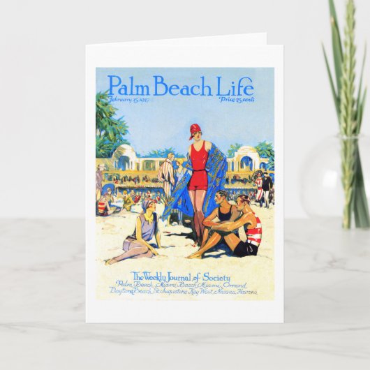 Palm Beachの生命#13メッセージカード カード (正面)