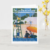 Palm Beachの生命#14メッセージカード カード (黄色い花)