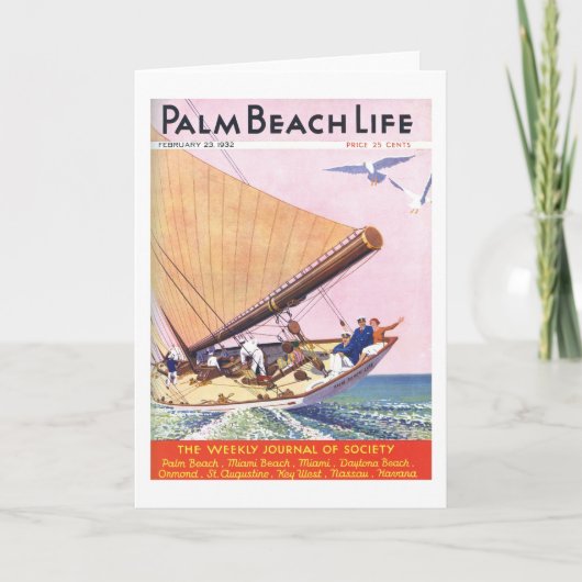 Palm Beachの生命#15メッセージカード カード (正面)