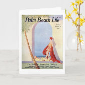 Palm Beachの生命#18メッセージカード カード (黄色い花)