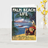 Palm Beachの生命#19メッセージカード カード (黄色い花)