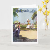 Palm Beachの生命#20メッセージカード カード (黄色い花)