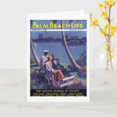 Palm Beachの生命#4メッセージカード カード (黄色い花)