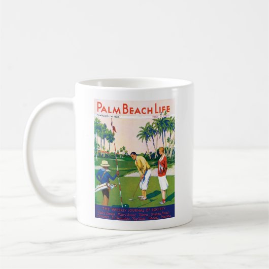 Palm Beachの生命#5マグ コーヒーマグカップ (左)