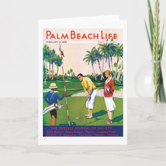 Palm Beachの生命#5メッセージカード カード (正面)