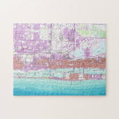 Palm Beachフロリダ(1946年)のヴィンテージの地図 ジグソーパズル (横)